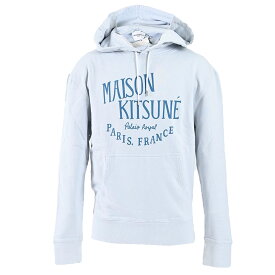 メゾン キツネ MAISON KITSUNE パーカー LM00707KM0001 P445 ブルー メンズ 【ラスト1点 Mサイズ】 ギフト プレゼント