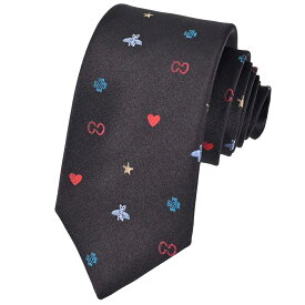 グッチ GUCCI ネクタイ 571819 1000 ブラック 2024SS メンズ 新生活応援 期間限定価格 クリスマス ギフト プレゼント