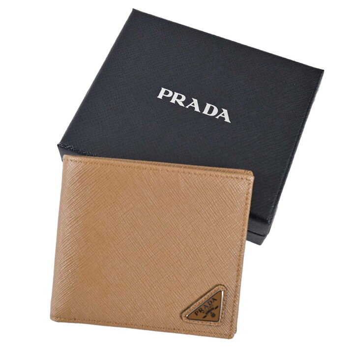 楽天市場】プラダ PRADA 折財布 2MO513 QHH F03OE ベージュ メンズ 