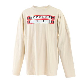 モンクレール MONCLER Tシャツ 8D00002 829HP 002 クリーム メンズ 【ラスト1点 Lサイズ】 ギフト プレゼント