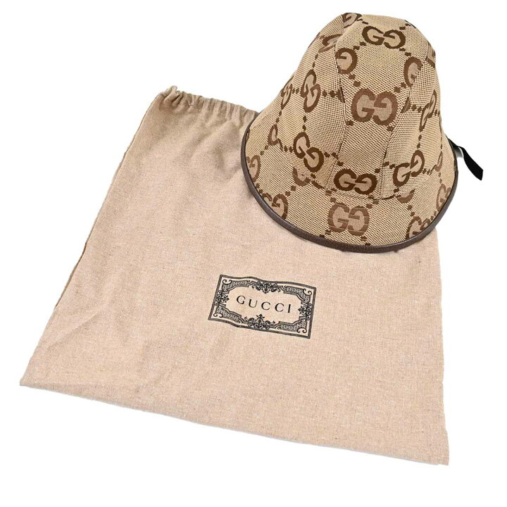 楽天市場】グッチ GUCCI ハット 681256 3HAGJ 2564 ベージュ メンズ 