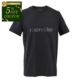 【5％OFFクーポン 枚数限定】 モンクレール MONCLER Tシャツ 8C00036　829H8　 999 ブラック メンズ