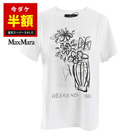 ウィークエンド マックスマーラ WEEKEND MAXMARA Tシャツ NERVI 59710516 004 ホワイト 2024SS レディース