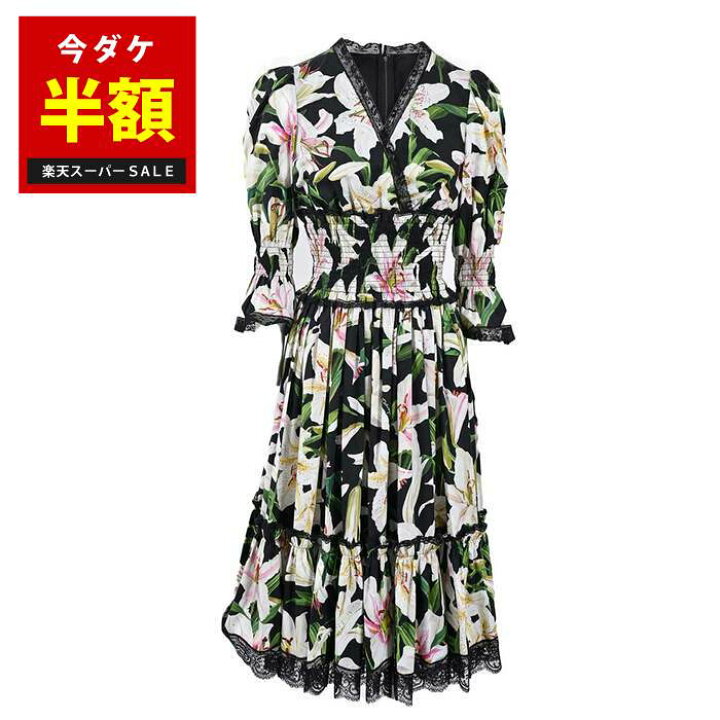 楽天市場】【61%OFF】 ドルチェ＆ガッバーナ DOLCE&GABBANA ワンピース 