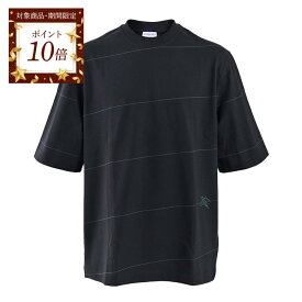 【ポイント10倍 期間限定】 バーバリー BURBERRY Tシャツ 8083613 ブラック 2024SS メンズ