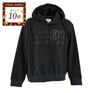 �y�|�C���g10�{ ���Ԍ���z �G���G���V�b�N�X ���]�� �}���W�F�� MM6 Maison Margiela �p�[�J�[ SH0GU0028 M20126 900 �u���b�N �����Y �y���X�g1�_ M�T�C�Y�z