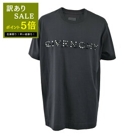 ジバンシィ GIVENCHY Tシャツ BM717L3Y6B 001 ワケアリ ブラック メンズ 【ラスト1点】 【ワケアリ ポッキリセール】