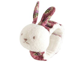 SOULEIADO ソレイアード リストバンドトイ うさぎ〜SOULEIADOのかわいらしいウサギさんの布製リストラトルです。腕を振るとモチーフからガラガラ♪と音が鳴ります。(SO4302)
