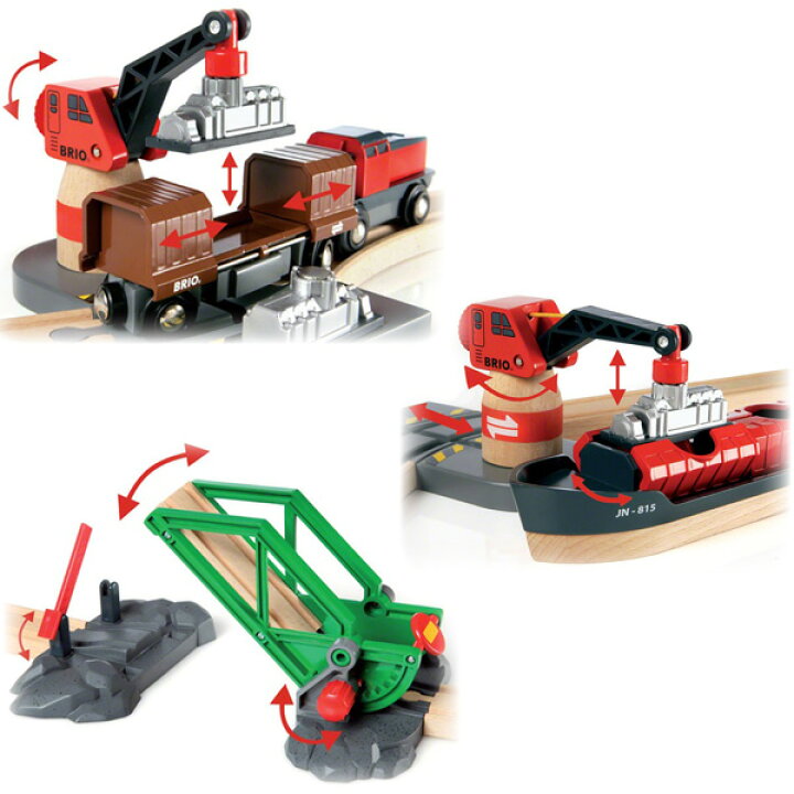 楽天市場】BRIO ブリオ レールウェイセット カーゴハーバーセット 
