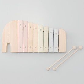 Ed.inter エドインター NIHONシリーズ エレファントシロフォン〜エドインターの国産木材を使用した日本製の木製玩具「NIHONシリーズ」の木琴。木琴の音階は調律されています。