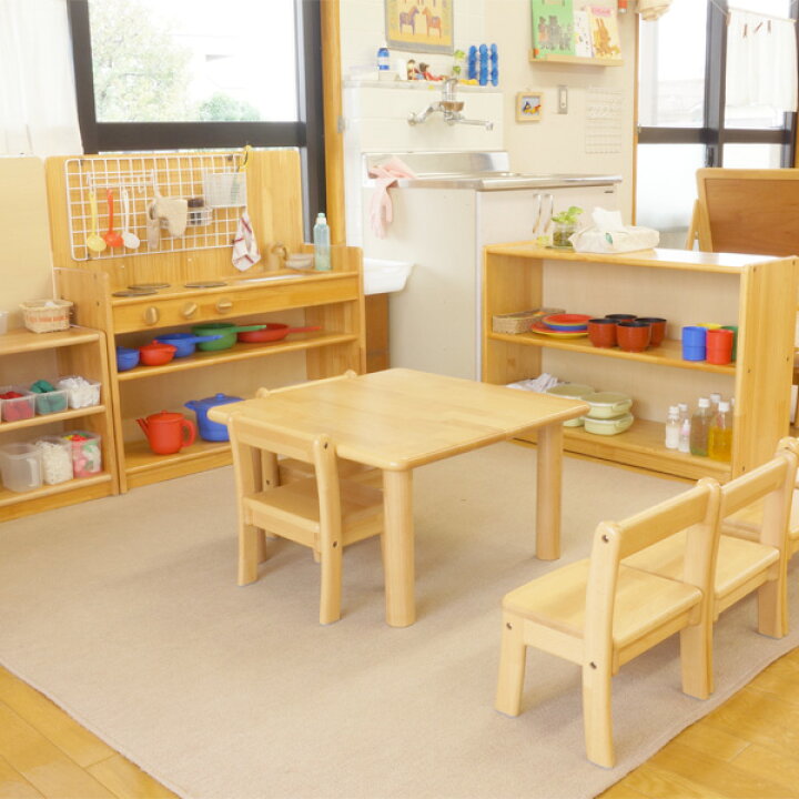 楽天市場】ブロック社 角テーブル 60＜H30＞〜幼稚園・保育園に  