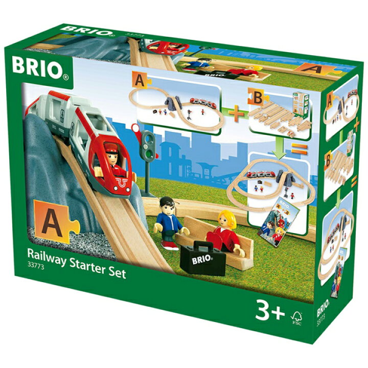 楽天市場】BRIO ブリオ レールウェイセット 木製レール8の字  
