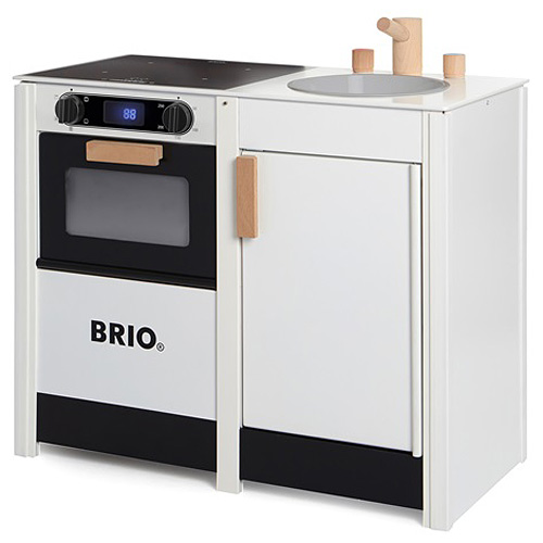 BRIO ブリオ キッチンストーブ＆シンク〜BRIOのおままごとキッチンシリーズ。人気のレンジとシンクが一体化しました。 | 木のおもちゃ ユーロバス