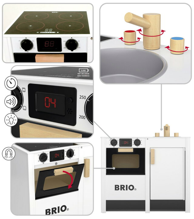 楽天市場】BRIO ブリオ キッチンストーブ＆シンク〜BRIOのおままごと 