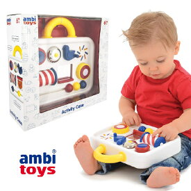 Bornelund ボーネルンド Ambi Toys アンビ・トーイ アクティビティ・ケース 出産祝い、男の子、女の子の誕生日プレゼント、クリスマスプレゼントにおすすめ、モダンデザインの傑作ベビー遊具ブランドAmbi Toys アンビトーイズの赤ちゃんのおもちゃです。(AM31103J)
