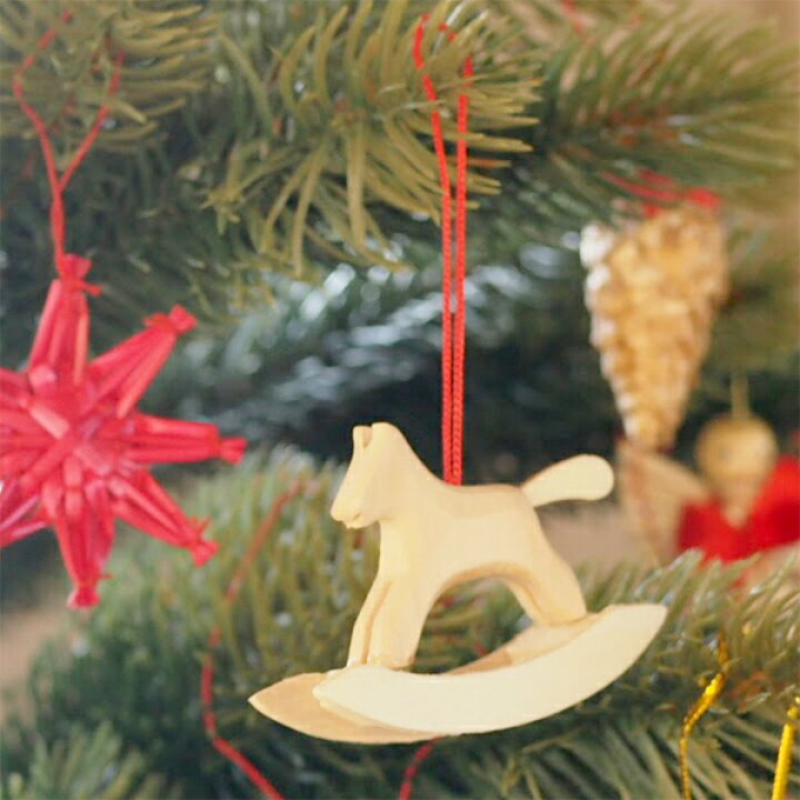 楽天市場 メール便可 Kimmerle キマール社 クリスマス 木製オーナメント 手彫り木馬 4cm ドイツ キマール社の素敵な手彫りの木製 クリスマスオーナメント クリスマスツリーの飾りにオススメ 木のおもちゃ ユーロバス