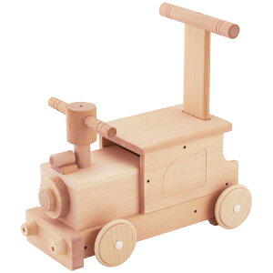 平和工業 Mocco モッコ 森のピイポートレイン〜日本製の木のおもちゃMocco（モッコ）シリーズ。手押し車としても使える汽車の木製足けり乗用玩具です。