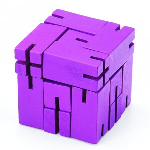 平和工業 mi TOY フレキシ キューブ＜紫＞〜mi TOYのいろんな形を作って遊べる木製キューブパズルです。ブロックを動かして、いろいろな立体を作ります。