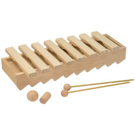 平和工業 Mocco モッコ こ森のシロホンあそび〜日本製の木のおもちゃMocco（モッコ）シリーズ。心地よい音を奏でるすべり台スロープになる木琴です。(W-70)