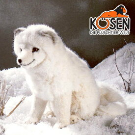 KOESEN ケーセン社 ホッキョクキツネ 3930〜ドイツ・KOESEN/KOSEN（ケーセン社）の動物のぬいぐるみ。愛らしい表情のきつねのぬいぐるみです。出産祝い クリスマス プレゼント 結婚記念日 出産したママへのご褒美にもおすすめ