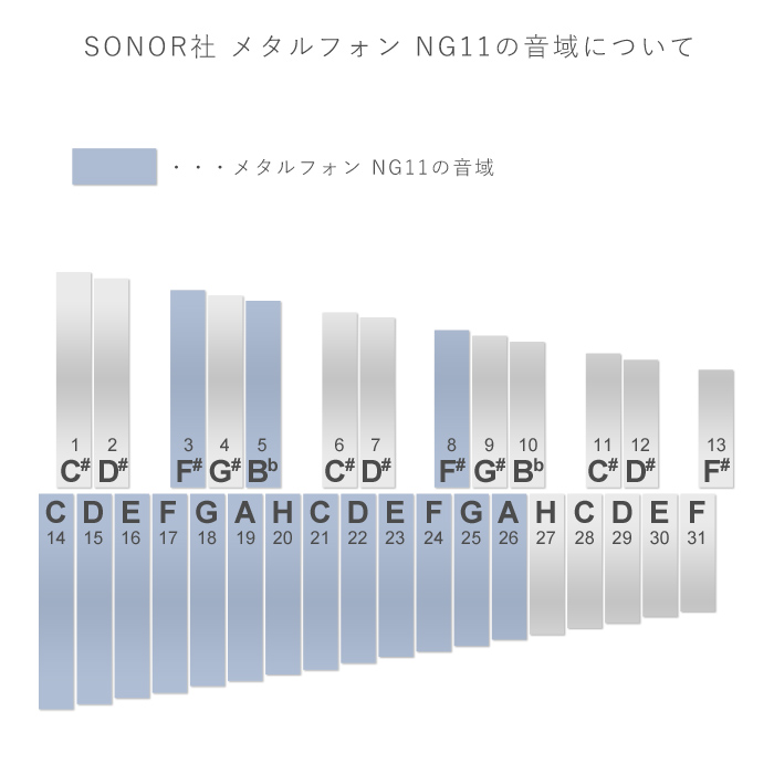 楽天市場】SONOR ゾノア社 メタルフォン NG11〜ドイツ有数の打楽器 