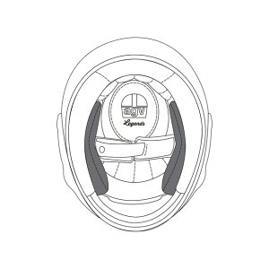 �y�����zAGV CHEEK PADS X101 ASIAN FIT �w�����b�g�p �����i�`�[�N�p�b�h�j ���S�̕ۏؕt�� AGV�i�G�[�W�[�u�C�j