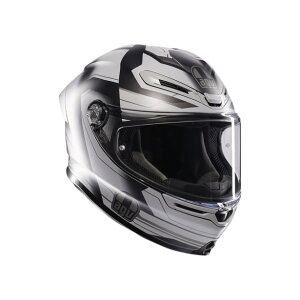 【公式】K6 S JIST Asian Fit - ULTRASONIC MATT BLACK/GREY バイク用 フルフェイスヘルメット 安心の保証付き AGV(エージーブ