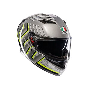 yzK3 AGV JIST MPLK Asian Fit 011-FORTIFY GREY/BLACK/YELLOW FLUO S̕ۏؕt oCNp ttFCXwbg AGViG[W[uCj