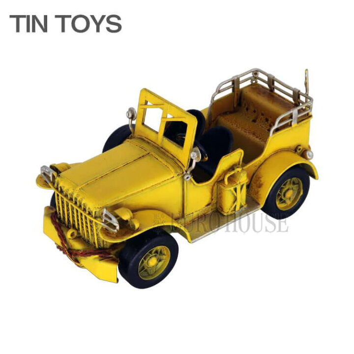 楽天市場】【送料無料】ブリキのおもちゃ jeep 車 car ジープ 置物  