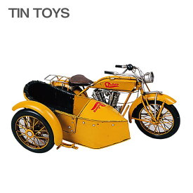 【送料無料】在庫少要確認 ブリキのおもちゃ side car サイドカー オートバイ 玩具 置物 インスタ映え オブジェ インテリア小物 レトロ アンティーク 車 東洋石創 amz Clip