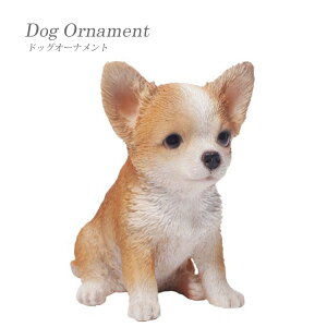 【送料無料】欠品中 次未定 チワワ ドッグオーナメント インスタ映え 玩具 オブジェ ディスプレイ用 インテリア小物 ペット 置物 本物 リアル 子犬 ギフト 贈り物 東洋石創 animal