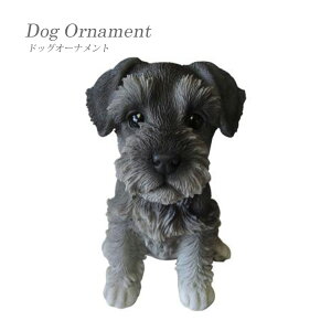 【送料無料】欠品中 次未定 シュナウザー ドッグオーナメント インスタ映え 玩具 オブジェ ディスプレイ用 インテリア小物 ペット 置物 本物 リアル 子犬 ギフト 贈り物 東洋石創 animal