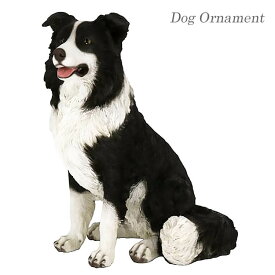 【送料無料】欠品中 次未定 ドッグオーナメント オーナメント 置物 オブジェ 犬 dog レジン インテリア ボーダーコリー 成犬 14053 東洋石創 animal