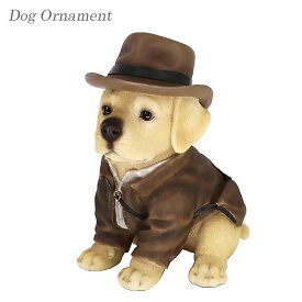 【送料無料】ドッグオーナメント オーナメント 置物 オブジェ 犬 dog レジン インテリア ラブラドールレトリバー 14261 東洋石創 animal