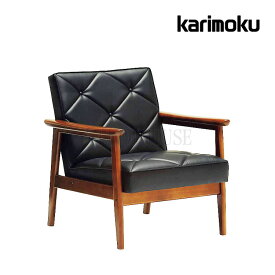 SS期間中店内商品ポイント最大20倍【送料無料】肘掛ソファ モダンスタンダード 合成皮革 S組バネ + ウレタンフォーム仕様 カリモク karimoku