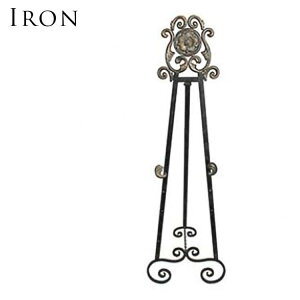 【送料無料】在庫少要確認 イーゼル ラック ディスプレイ 台 ロートアイアン製 鉄 l-r yoku-cpon