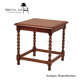 【送料無料】サイドテーブル テーブル アンティーク 机 木製 ヴィンテージ調 シンプル 木製