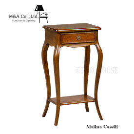 【送料無料】サイドテーブル 花台 コンソールテーブル テーブル アンティーク 机 木製 ヴィンテージ調 マホガニー材 シンプル 木製 Clip