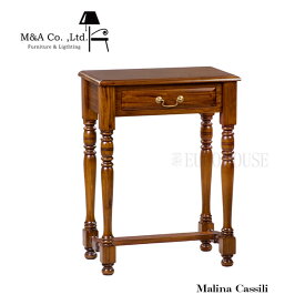 【送料無料】サイドテーブル ランプテーブル 花台 コンソールテーブル テーブル アンティーク 机 木製 ヴィンテージ調 マホガニー材 シンプル 木製