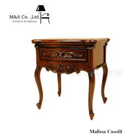 【送料無料】サイドテーブル 電話台 花台 コンソールテーブル テーブル アンティーク 机 木製 ヴィンテージ調 マホガニー材 シンプル 木製