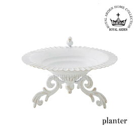 【送料無料】プランター 植木鉢 ガーデン アイアン 庭 ガーデニング 鳥 ホワイト WH 71832