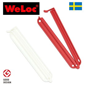 ウェーロック WeLoc ウェーロッククリップイットPA150mm 白赤 2個セット スウェーデン製 WeLocCLIP-it（クロージャー、キッチンクリップ、袋止め）【珈琲/カフェ/コーヒー/コーヒーパック】