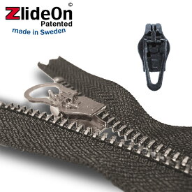 ズライドオン ZlideOn　4C2-2 ブラック 角プルタブ　【ファスナー・ジッパー・スライダー・チャックの簡単修理ツール】【動画】