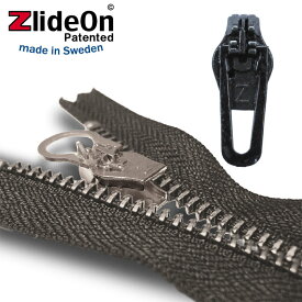 ズライドオン ZlideOn　5A-2 ブラック 角プルタブ　【ファスナー・ジッパー・スライダー・チャックの簡単修理ツール】【動画】