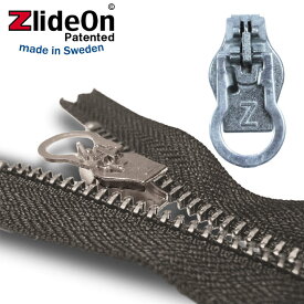 ズライドオン ZlideOn　8C-1 シルバー 丸プルタブ　【ファスナー・ジッパー・スライダー・チャックの簡単修理ツール】【動画】
