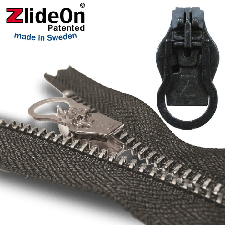 楽天市場 ズライドオン Zlideon 10a 1 ブラック 丸プルタブ ファスナー ジッパー スライダー チャックの簡単修理ツール 動画 ユーロキッチンかさい楽天市場店