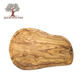 ジェネラルオリーブウッド General olive Wood オリーブの木 カービングボード （溝付） 40cm ＃GB026【まな板/一枚板/カッティングボード】【送料無料】【動画】