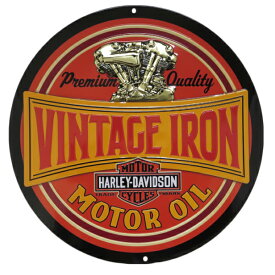 サインプレート エンボス メタルサイン ハーレーダビッドソン HARLEY-DAVIDSON H-D Vintage Iron embsin-hd-vintageiron 輸入家具 デザイナーズ インテリア