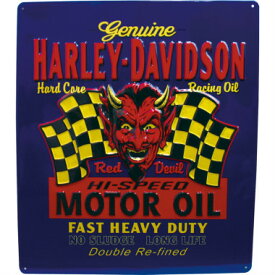 サインプレート エンボス メタルサイン ハーレーダビッドソン HARLEY-DAVIDSON H-D RED HOT steps2015-ems004 輸入家具 デザイナーズ インテリア