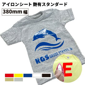 [4月29日までポイント5倍]艶有スタンダード RGS [380mm幅×50cm/5m/10m] カッティング用アイロンシート RGS-Z ステカSV-15 CE7000-40対応 | 伸縮性 スポーツウェア ユニフォーム アイロン シート アイロンプリント Tシャツ 綿 ポリエステル